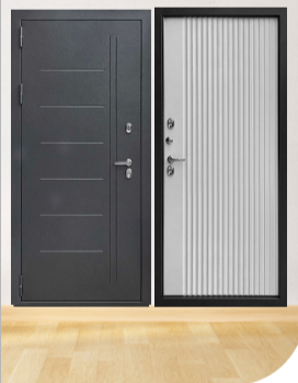 СТРАЖ Т-1 Входная дверь СТРАЖ Т-1, цвет Букле Графит