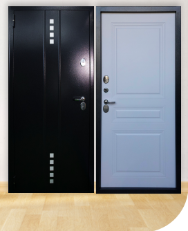 Входная дверь Норильск, цвет Букле чёрный